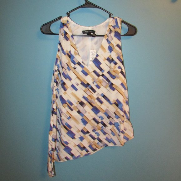 WHBM Sleeveless Patterned Silk Tunic - Picture 4 of 8